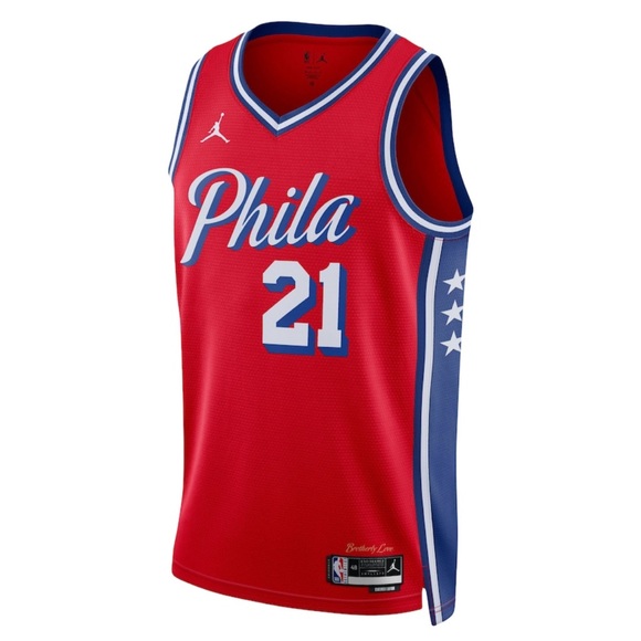 NWT!! Joel Embiid Philadelphia 76ers Basketball Jersey - Picture 2 of 13